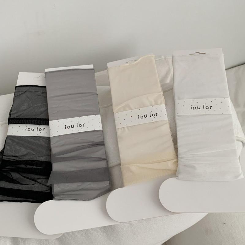 Summer Breathable Mesh White Socks for Children, Plain Color, Mid-calf Ankle Socks, Half-length Socks