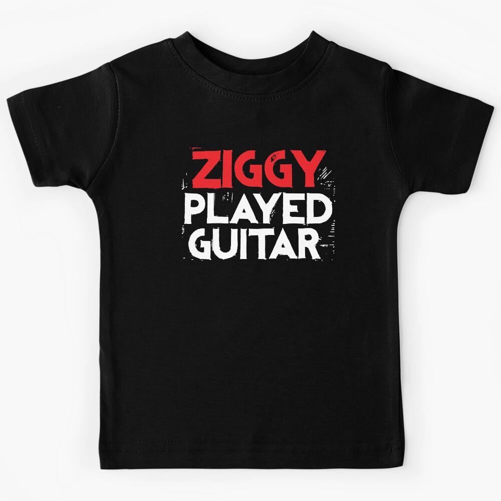 80s music / ziggy played guitar / red and white Kids T-Shirt 140