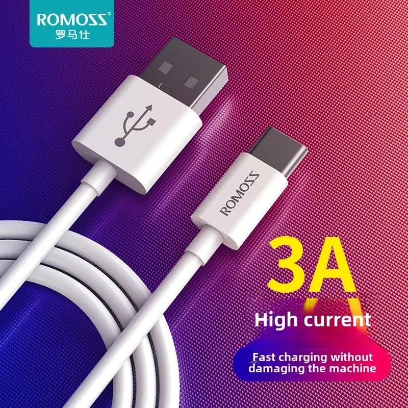 

Кабель быстрой зарядки ROMOSS Type-C 3A для телефонов Huawei, Xiaomi и Android 1 meter