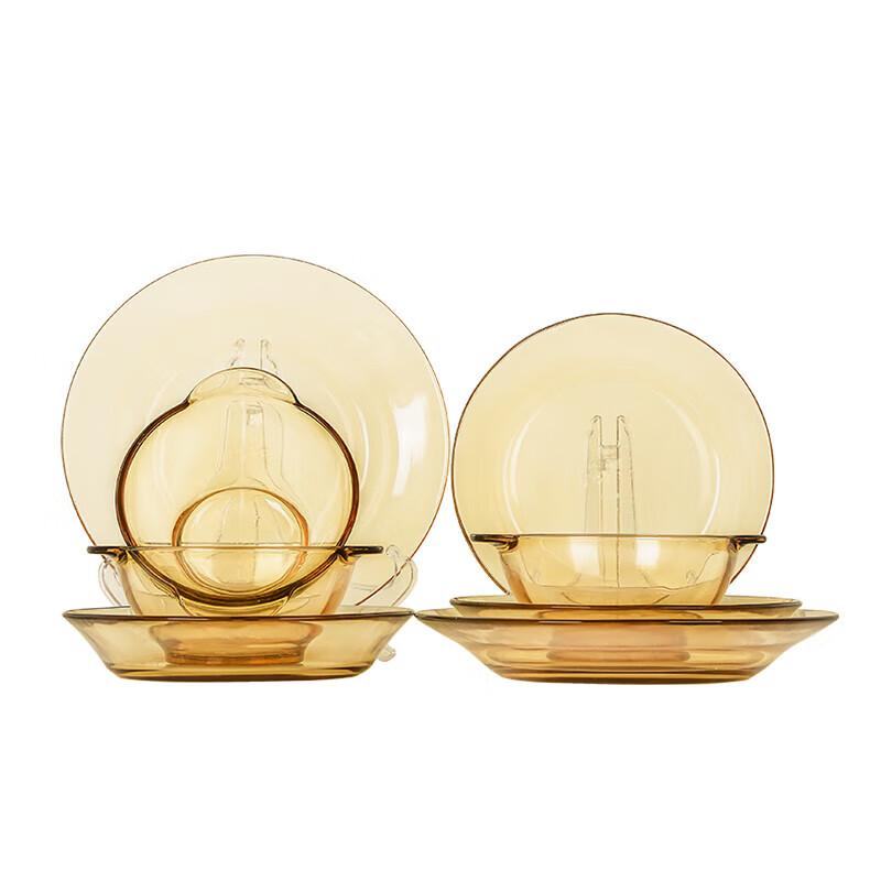 PYREX Crystal Shine Heat-Resistant Glass Dinnerware & Serveware Set