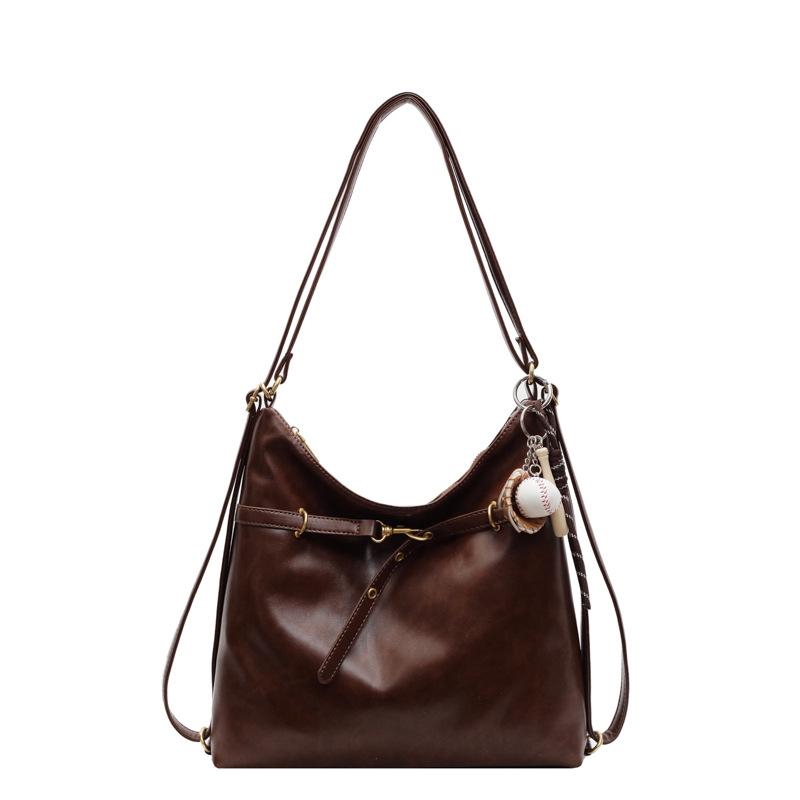 Casual Retro Commuter Tote Bag Women's Large-capacity Spring New Fashion Shoulder Bag Lightweight Backpack