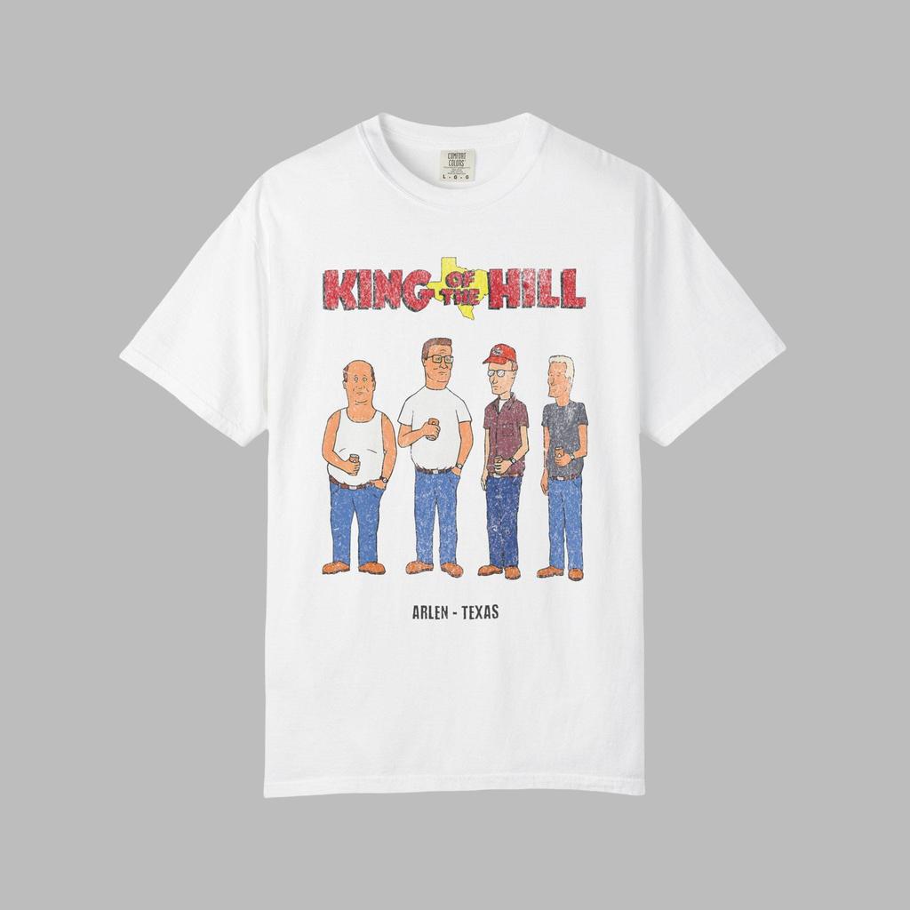 Vintage King of the Hill Graphic Tee: Distressed Comfort Colors Shirt