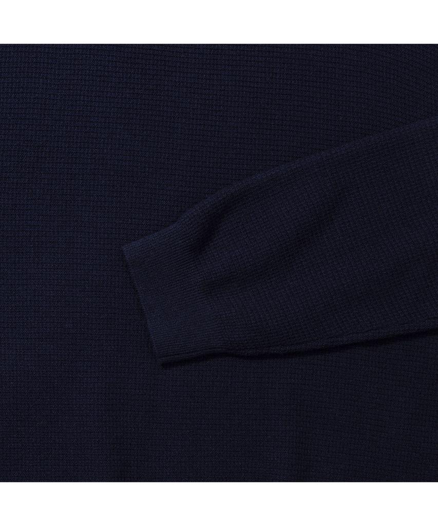 PRODESHIRT Organic Pique Crew Neck Knit (Navy)