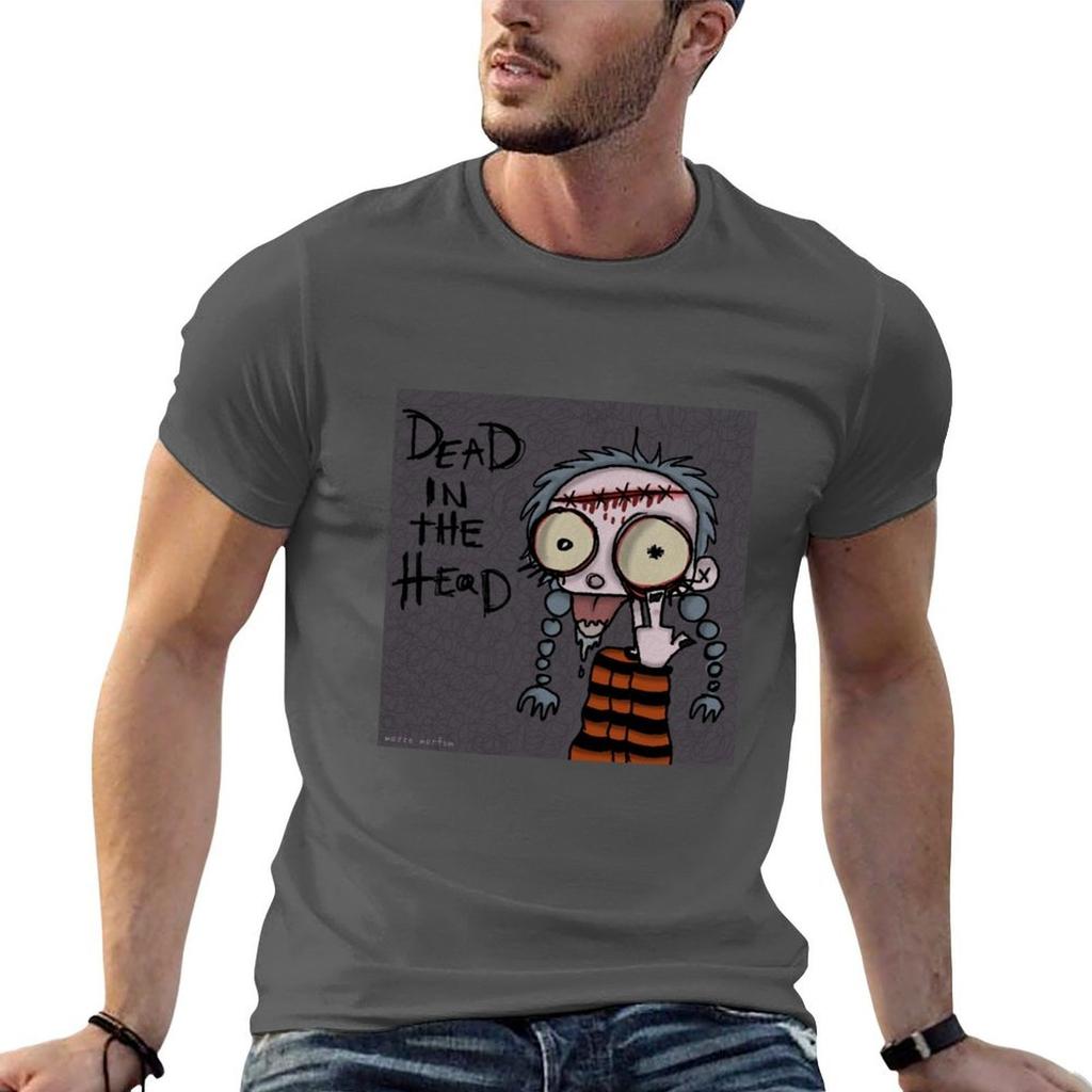 Dead In The Head Tshirt Durable Work Wear Tshirt