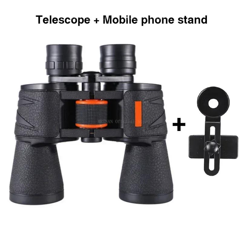 Powerful 20x50 Binoculars Telescope Low Light BAK4-Prism Long Range Waterproof Hunting Camping Equipment