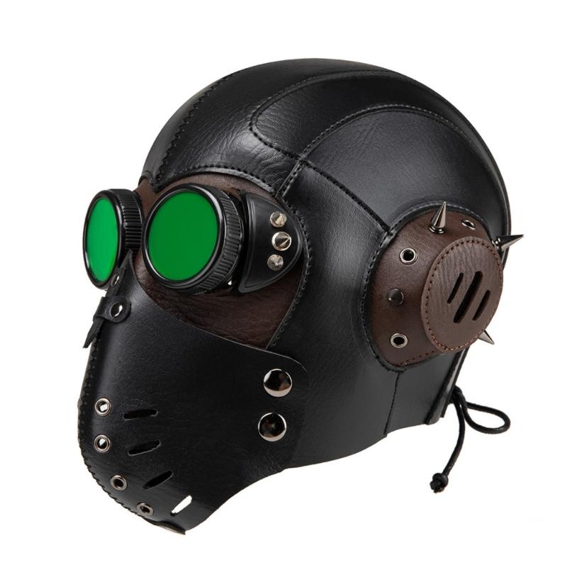 Gothic Steampunk Mask With Breathable Material For Cosplay Enthusiasts Motorcycle Riders Party Punk Style Mask