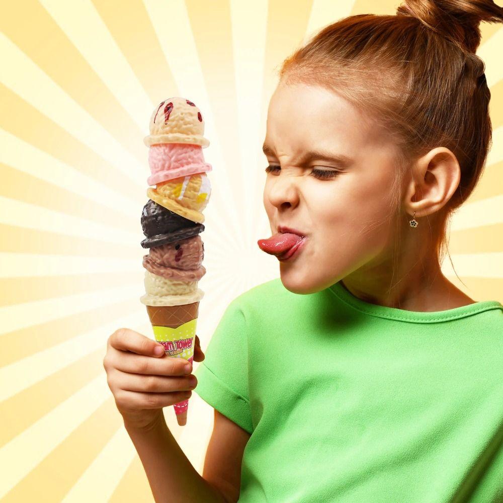 Stackable Ice Cream Stacking Toy Pretend Play Kids Pretend Play Toys  Toddlers Kids