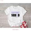 Support Squad Esophageal Cancer Awareness T Shirt Inspirational Ribbon Crew Vintage Casual Fashion Designer Clothes