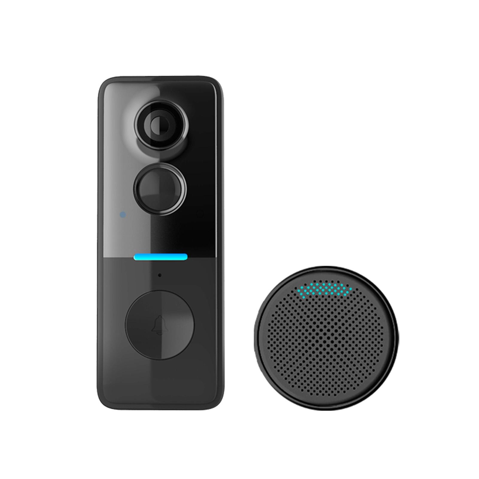 

Smart Doorbell Door Camera TY App Control Infrared Night Viewing Rechargeable Video Intercom Doorbell Two Way Intercom чёрный