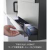 Yamazaki Tower 1858 Bread Case, Drawer-Type, 2-Tier, Black, Dimensions: Approx. 45cm W X 34.5cm D X 29.5cm H