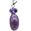 Amethyst & Other Natural Gemstone Ethnic Pendant Jewelry 2" J 1494