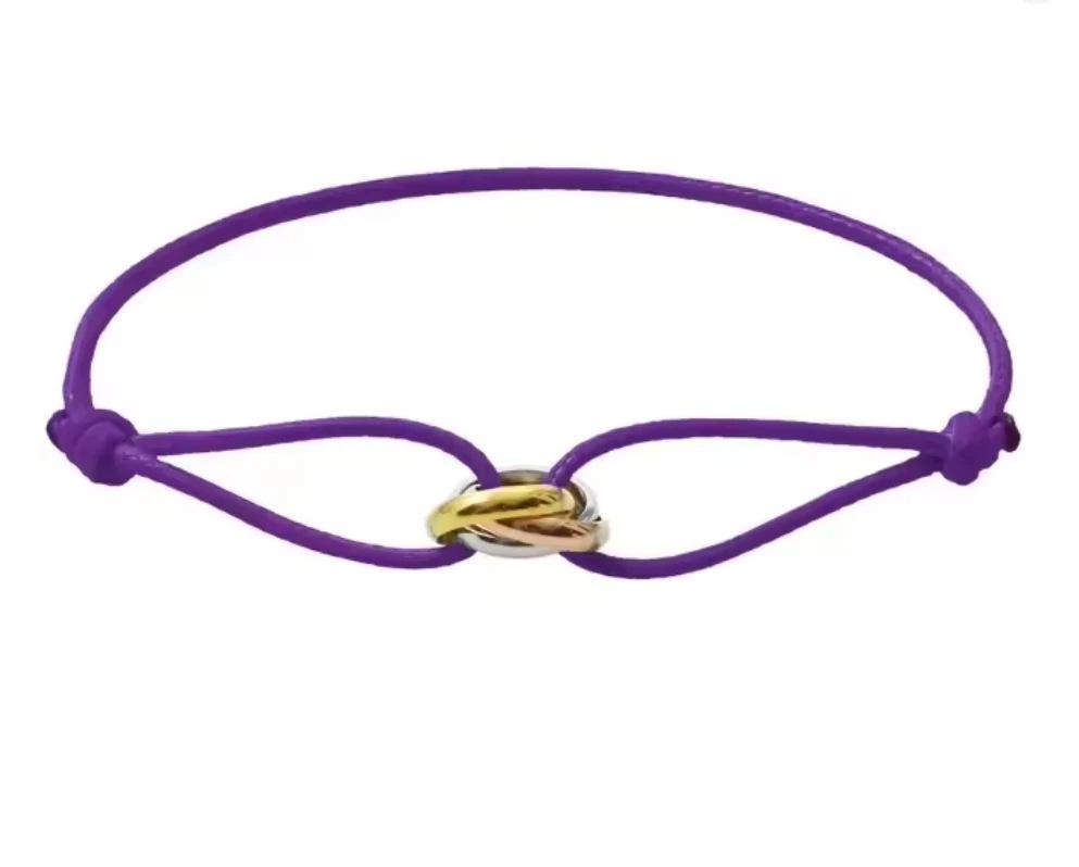 

Розкішний браслет для пари Ka s Premium Триколірний Трикільцевий