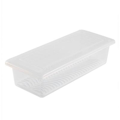 Kühlschrank Lebensmittelbox Transparent Abnehmbares Abtropfschale Kühlschrank Lebensmittelbehälter mit Deckel für Obst Gemüse