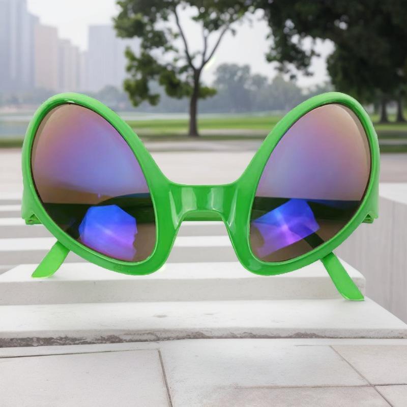 Funny Alien Eyeglasses Party Goggles Rainbow Lenses Goggles Holiday Dance Aliens Alternative Shapes for Party Lentes De Sol