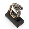 Sunspicems Elegancka Turecka Bransoletka Damska Szary Kryształ Bangle Bohemia Kolor Starego Złota Pusta Kwiatowa Biżuteria Indyjska Prezent dla Panny Młodej