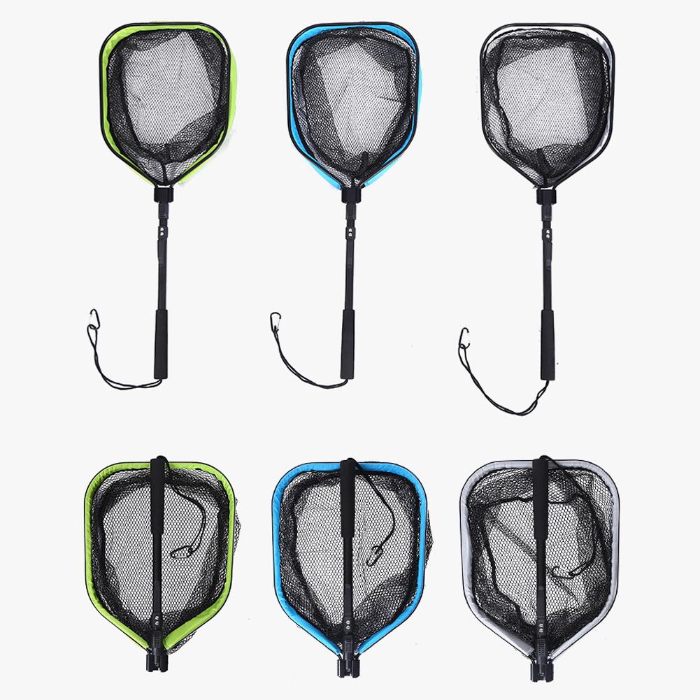 Portable Fishing Net Telescopic Fishing Landing Net Nylon Material Outdoor Lightweight Supplies J1T0