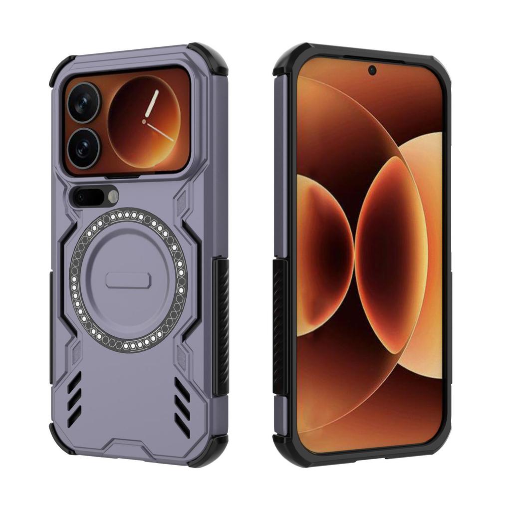 Applicable to Xiaomi 17ProMax butterfly armor magnetic mobile phone case Xiaomi 15TPro heat dissipation Xiaomi 15T protective case