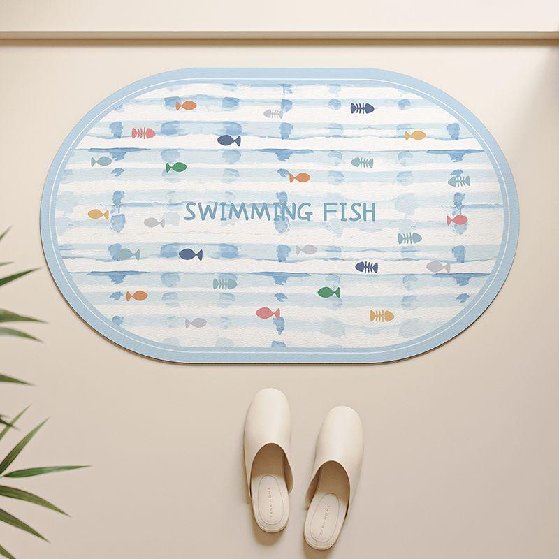 Bathroom non-slip floor mat, anti-drop diatom mud quick-drying toilet, shower board, foot mat, toilet door mat