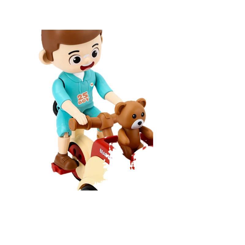 Triciclo Elétrico Rotativo Infantil com Luzes e Música