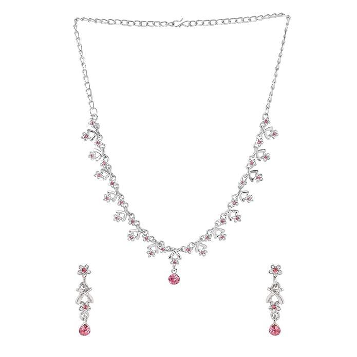 Jewellery Set for Women and Girls Crystal Bridal Jewellery Set for Wedding | Bridal Jewellery Set