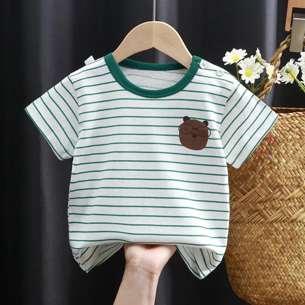 Cotton Tee Tops Boys and Girls Clothes Baby Summer T-shirts Kids Toddler Children's Clothing Cartoon Print
