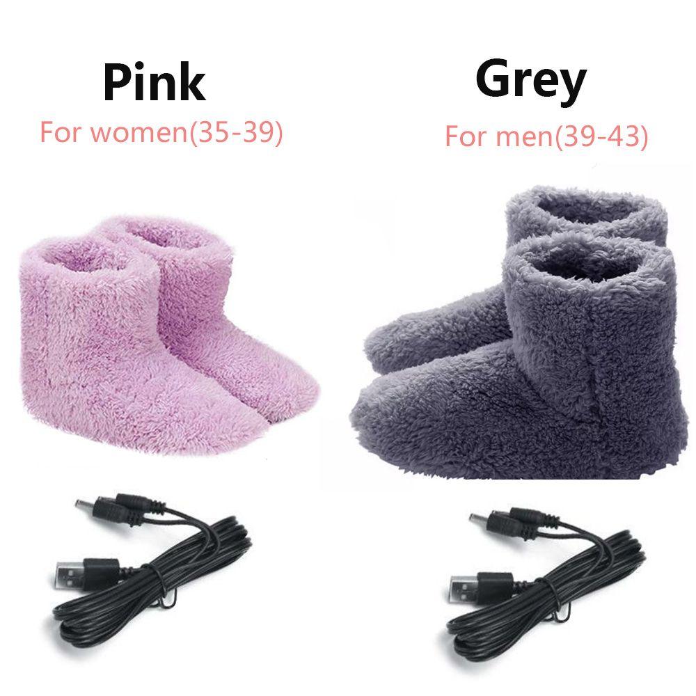 Charging Plush Comfortable Electric Heated Shoes Warm Foot Foot Warmer Shoes Winter Warming Slipper
