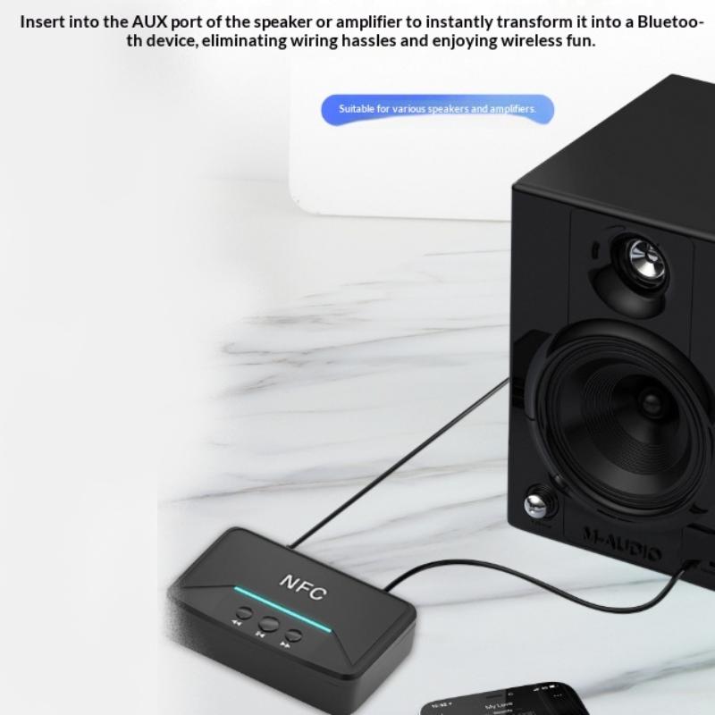 Bluetooth 5.3 Receiver, Nfc Wireless Bluetooth Adapter, Rcau Disk Player, Desktop Bluetooth Receiver