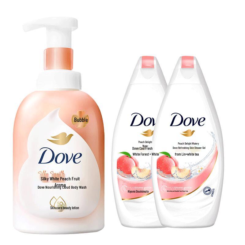 

Dove White Peach Shower Foam & Shower Gel Bundle
