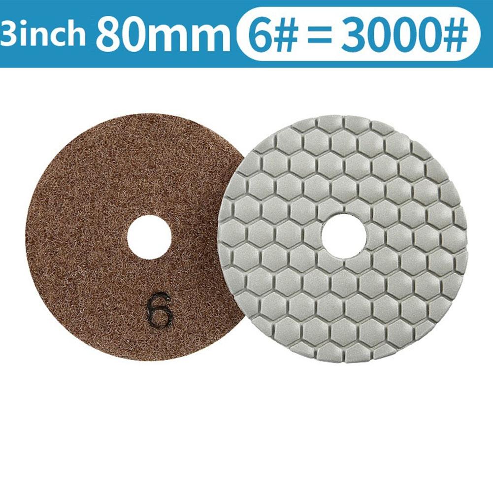 Für Marmor Granit Glas Trennscheibe Schleifscheibe 3 Zoll 80 mm Polierpads