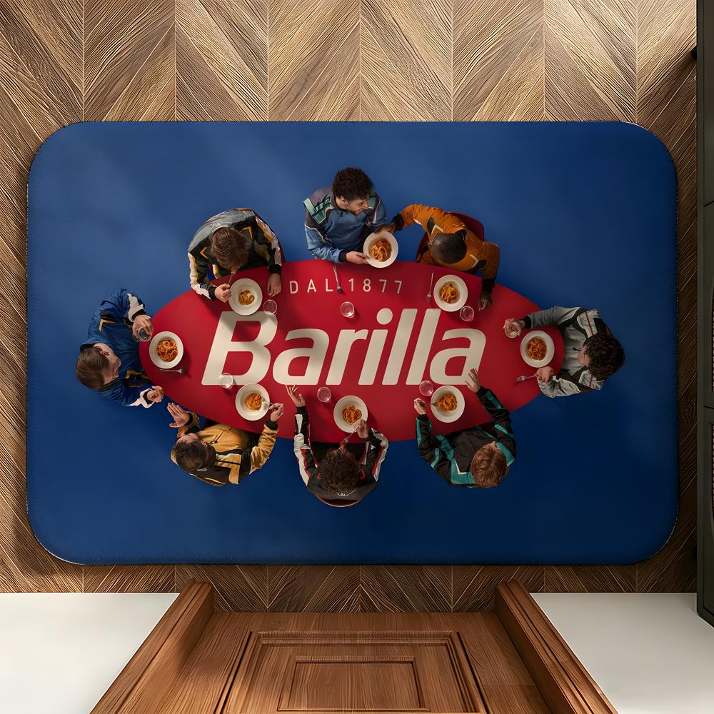 Dywanik podłogowy Food B-Barilla Miękki flanelowy wycieraczka przed drzwi antypoślizgowa chłonna dywanik do łazienki sypialni