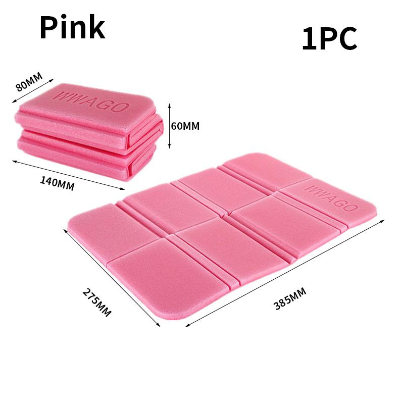 WWAGO Folding Anti-Moisture Mat Outdoor Portable Insulation Anti-Moisture Mat Hiking Seat Mat Xpe Foam Moisture-Proof Butt Mat