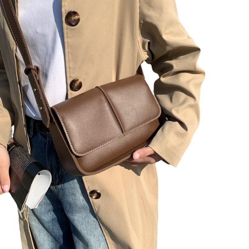 New Small Square Bag Lady Shoulder Bags PU Handheld Bag Korean Style Fashion Advanced Versatile High Capacity Lady Crossbody Bag