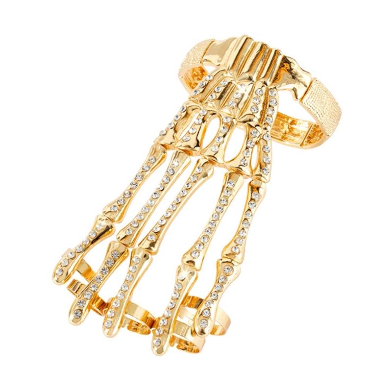 

Leather Skeleton Handmade Bone Jewelry Secure Closure Design For Cosplay Event And Gothic Fashion