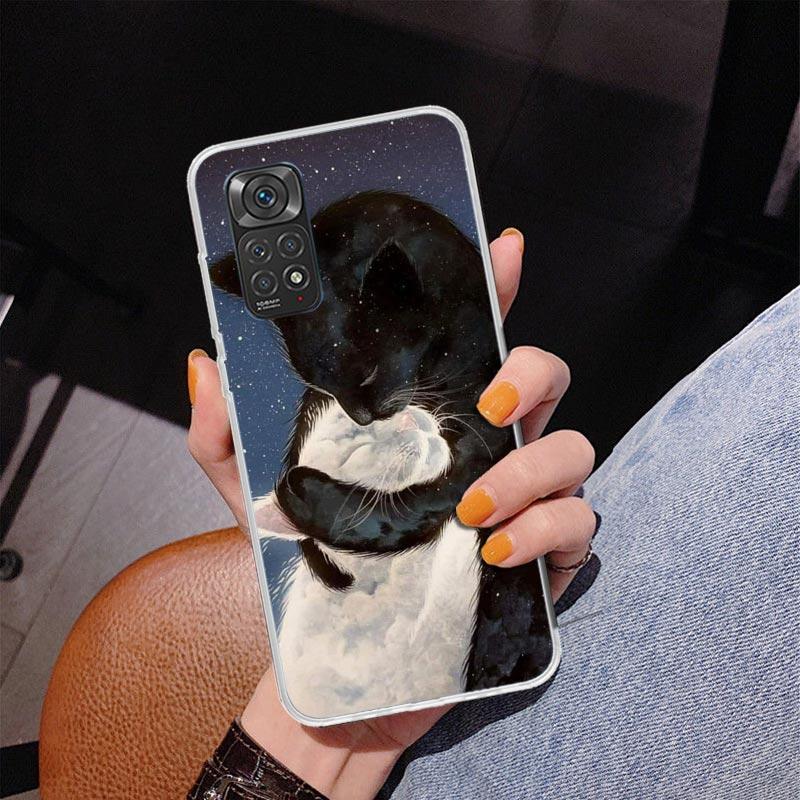 Cute Cartoon Lucky Cats Phone Case For Xiaomi Redmi Note 15 14 13 12S 12 11 Pro Plus 14S 11S 11E 10 10S 11T 5G Personalized Cove