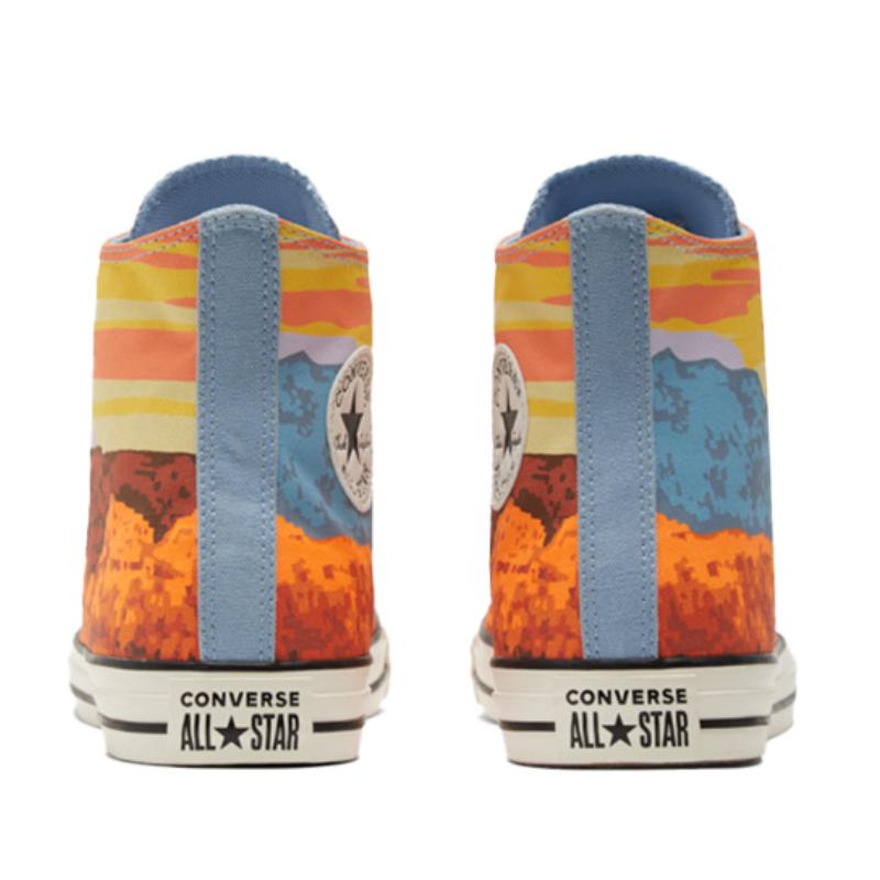 Converse Chuck Taylor All Star Trendy Abrasion Shock Absorption High Top Espadrilles Unisex Yellow Blue