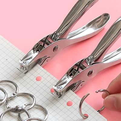 Enkelgatpons 8 Vel Capaciteit 6mm Diameter Gatponser Hand Papier Scrapbooking Ponzen Voor Thuis Kantoor Schoolbenodigdheden