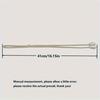 1 Adjustable Hand Braided Curtain Fasteners with Small Metal Drapes - No Punch Size Universal Elastic Curtain Strap