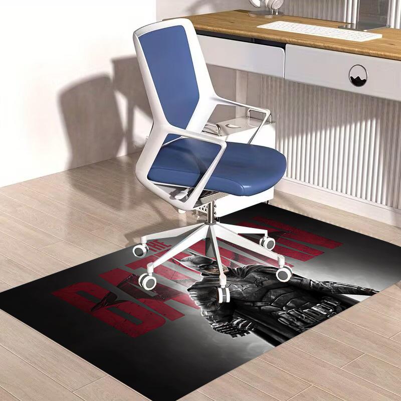 1 Stück Büro Teppich Stuhlmatten The Batman Filmplakat Perfekt für Bürostühle, Wohnzimmer oder Schlafzimmer, Polyester Teppich.HDT093