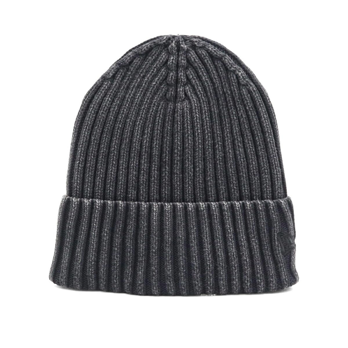 

New Era Free Rib Cuff Knit Italian Cap, Wash, Black/Black