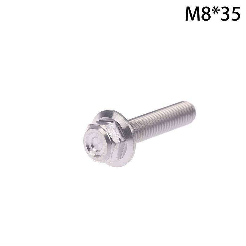 Titanium Alloy Flange Head Screw M6M8M10 Motorcycle, Car Modification, Weight Reduction, External Hexagonal Screw