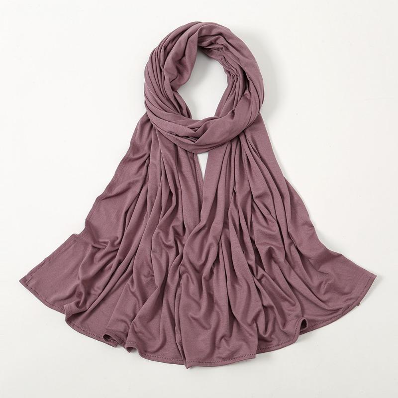 New solid color mercerized cotton sweat cloth headscarf hot-selling monochrome soft scarf YW