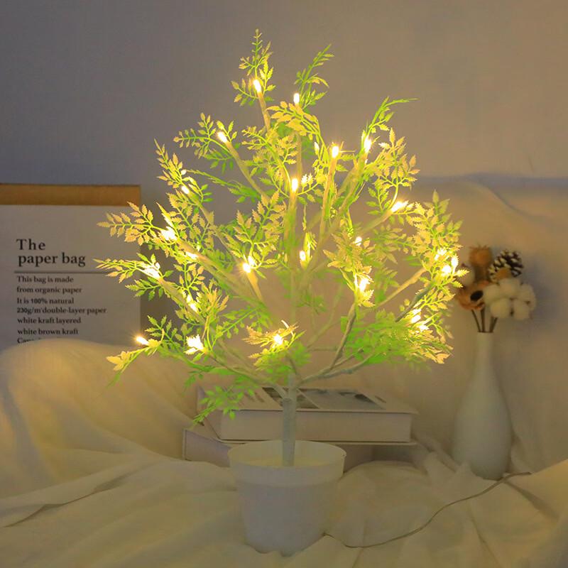 OEINGLED 24-LED Warm White USB Bonsai Tree Light