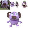 Eggplant Courage Plush Dog Stuffed Animal With Soft Short Plush For Kids Gift