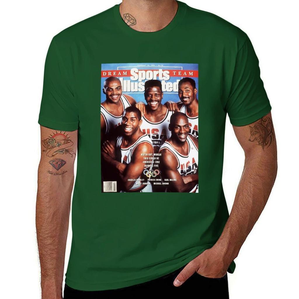 Dream Team USA Vintage 1992 Basketball Gift for Basketball Fan T-Shirt Tops Graphics Vintage Fitted T Shirts for Men