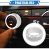 2 Pcs AC Climate Control Knob Ring Compatible for Toyota Camry 2021-2023, Durable Aluminum Alloy Silver Tone Interior Air Conditioning Knob Ring