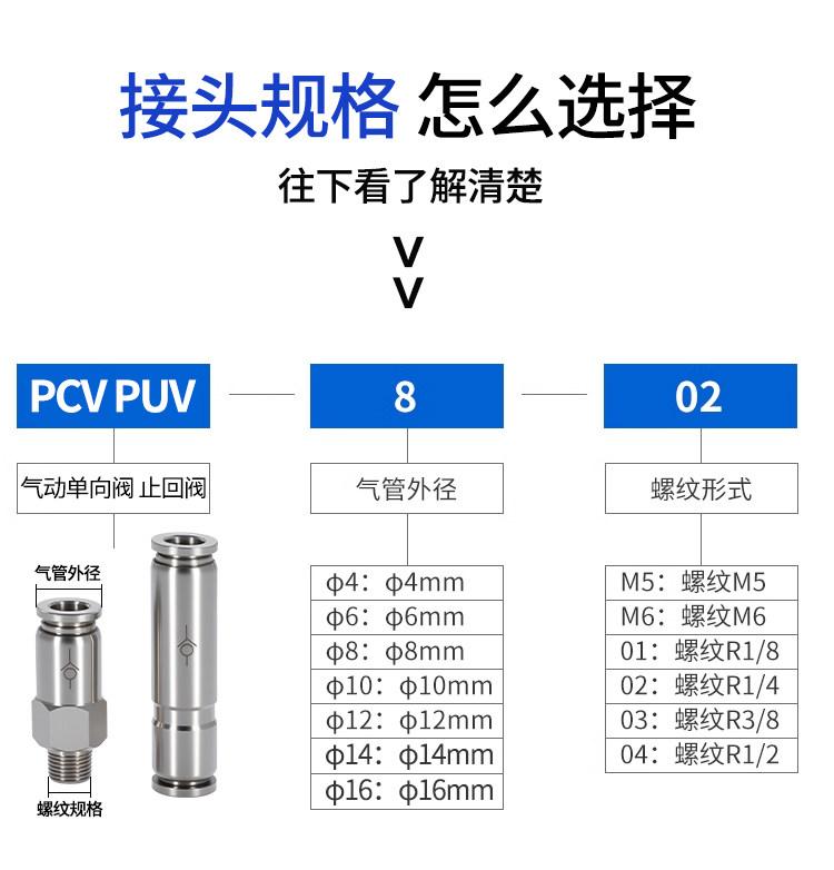 6 8 10 12 m Push in Connect 1/8“ 1/4" 3/8" 1/2" BSPT Male 304 Stainless Steel Pneumatic Air Non-return Check One Way Valve