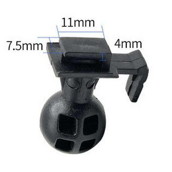 Universal 16mm Dashcam/Bicycle Mount with Suction Cup and Ball Head Adapter
