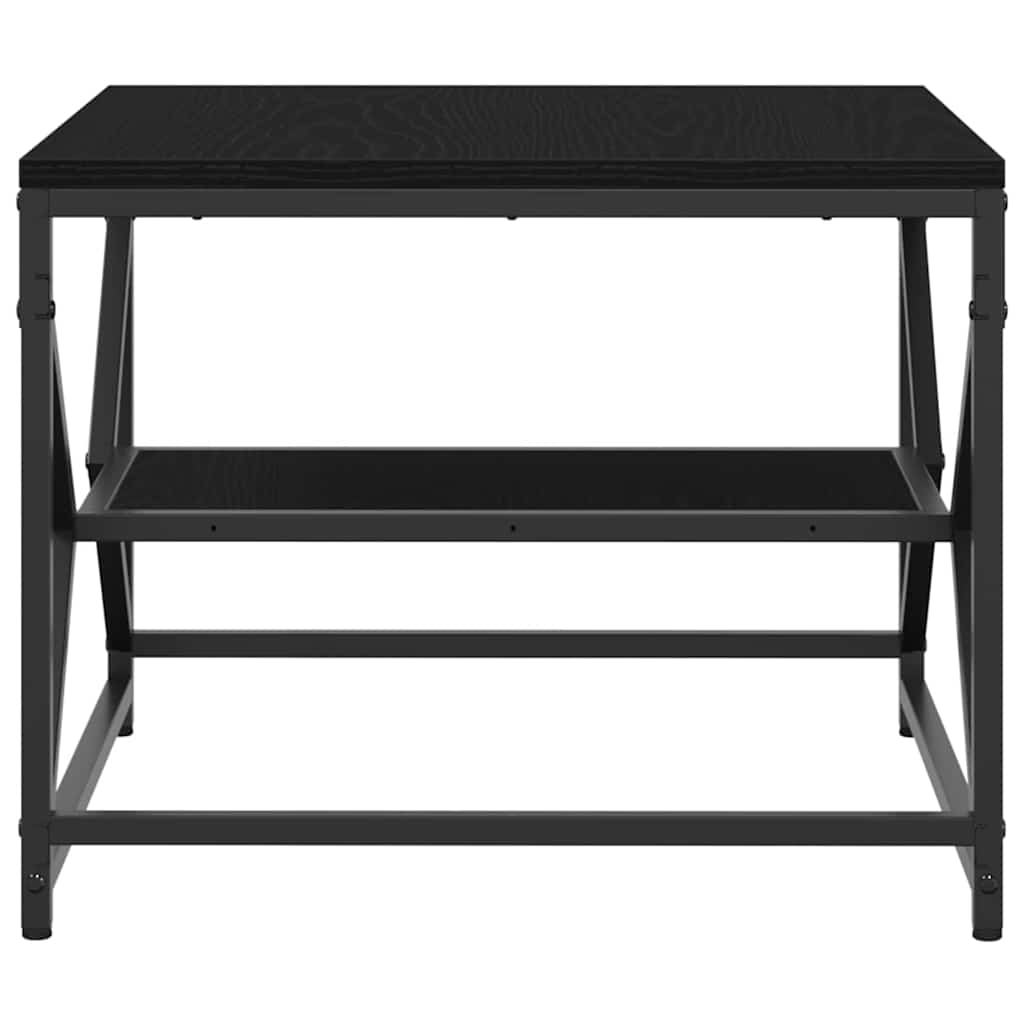 Coffee Table Black Oak Look 51 X 50 X 40 Cm