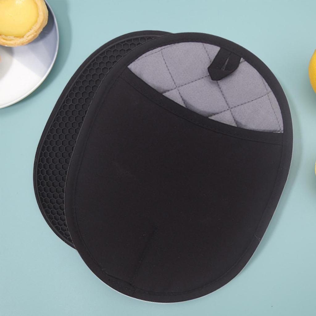 Oven Mitts Heat Resistant Pots Holder Nonslip Grip and Easy Cleaning Silicone Texture for Oven Baking and Cooking