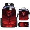 Children Backpack Three Piece Set With The Avengers Hulk Print Design For School Use